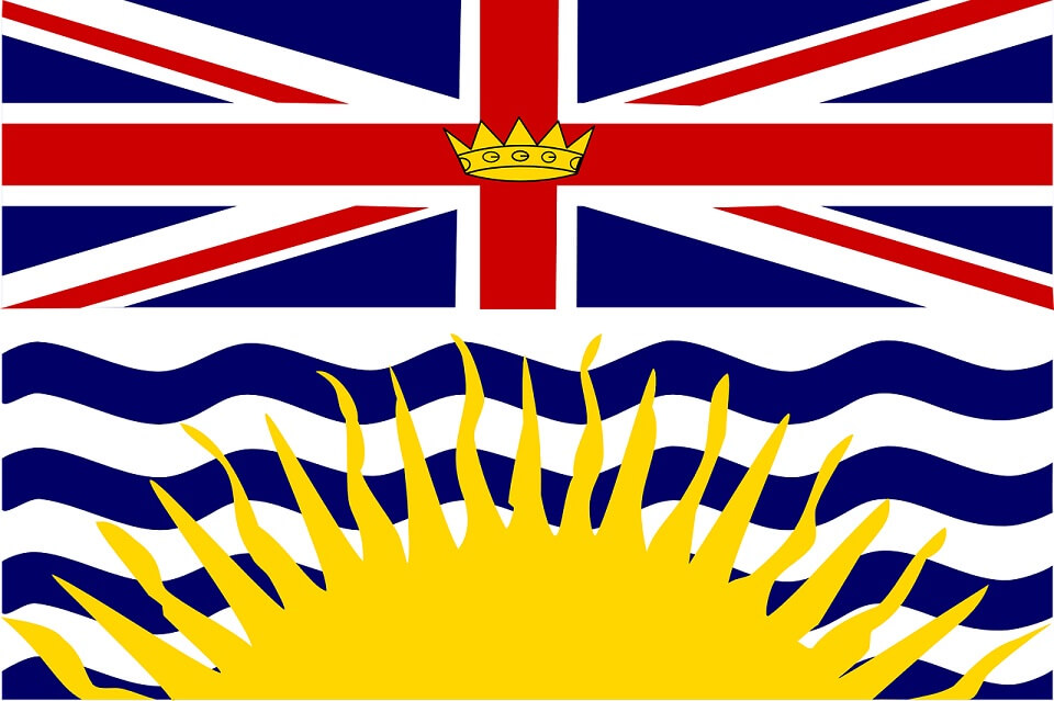 British Columbia, Canada - Provincial Flag